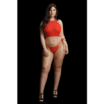Dessous Set in großen Größen mit offenem Schritt für einen festlichen Look, LIN – Bild 10