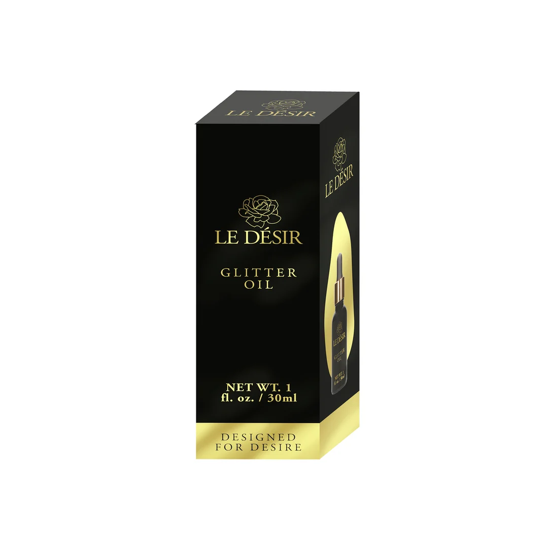 DCO013-2 Glow Körperöl – leichter Körperglitzer mit natürlichem goldenem Schimmer – Duft nach Kamille und Mandarine – Le Désir by Shots – 1 fl oz / 30 ml – Bild 1