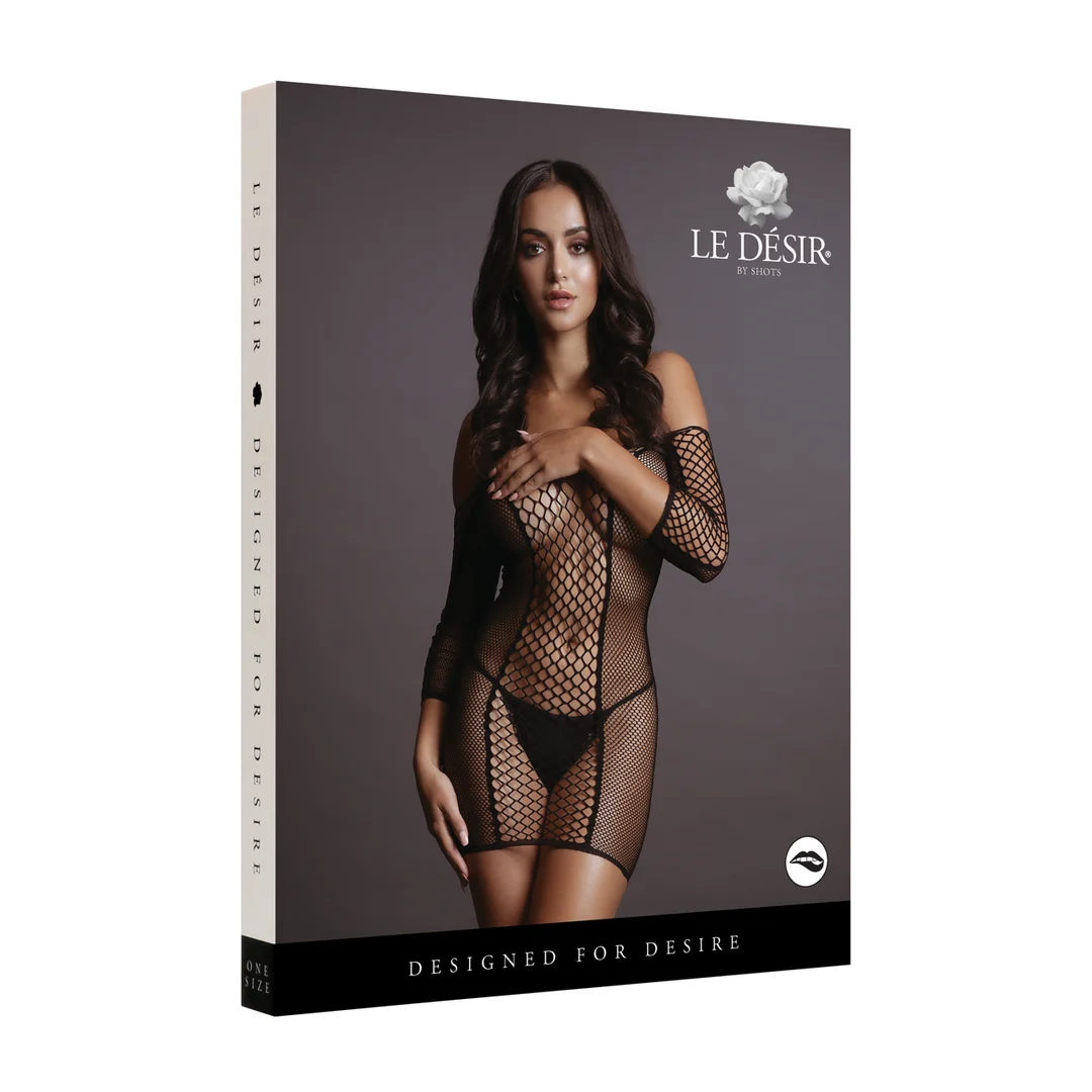 Babydoll aus Netz für kurvige Figuren in großen Größen, mit eleganter Passform – Le Desir – Bild 7