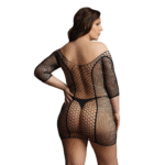 Babydoll aus Netz für kurvige Figuren in großen Größen, mit eleganter Passform – Le Desir – Bild 3