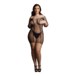 Babydoll aus Netz für kurvige Figuren in großen Größen, mit eleganter Passform – Le Desir – Bild 4