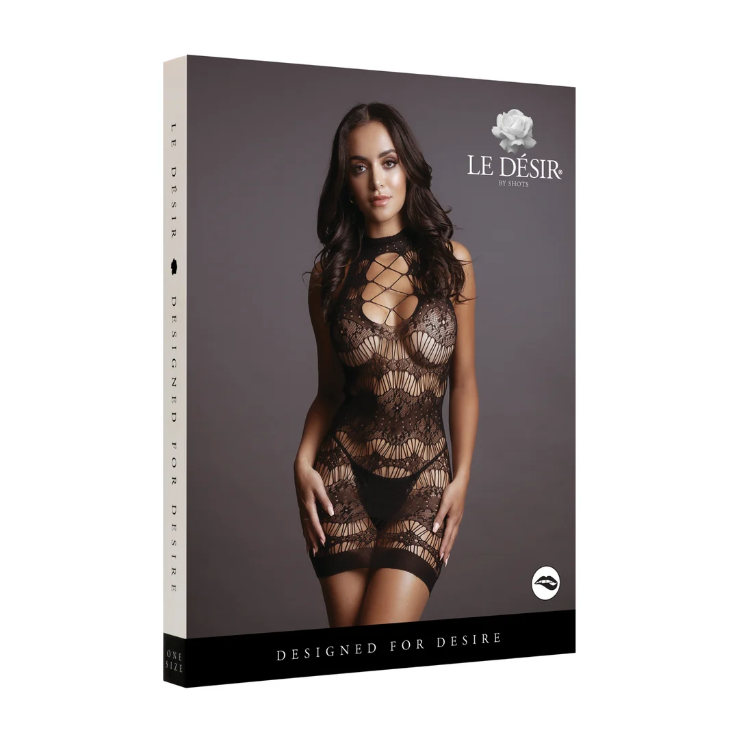 Babydoll mit gekreuztem Ausschnitt und Spitze für einen sexy Kurvenlook – Le Desir – Bild 7