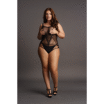 Body für kurvige Figuren mit kontrastierendem Netz für einen sinnlichen Look – SexyPlus – Bild 4
