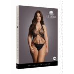 Body aus Spitze für kurvige Formen mit Neckholder und Riemchendetails – LIN