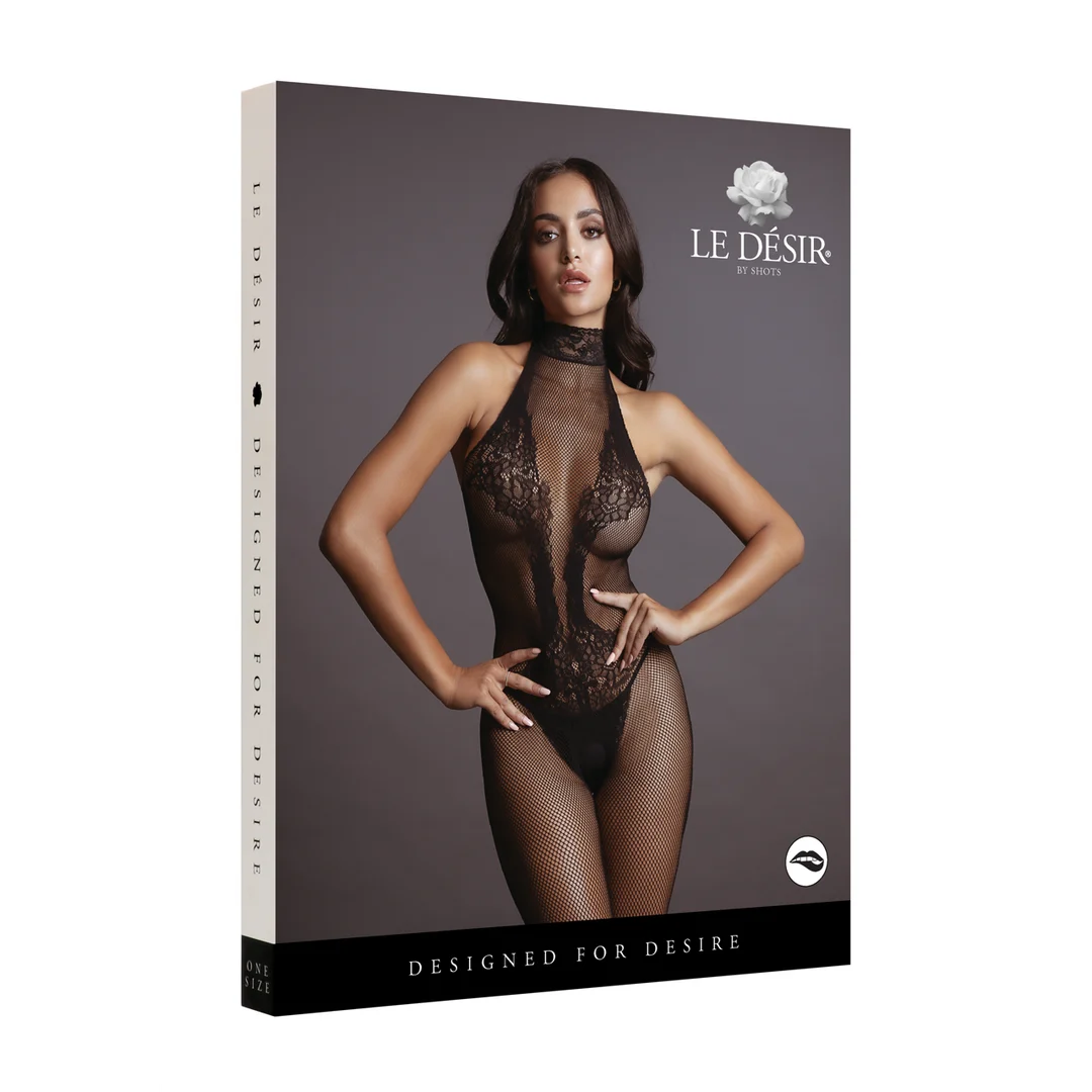 Bodystocking aus Netzspitze mit offenem Schritt für einen verführerischen Look bei kurvigen Figuren – LIN – Bild 31
