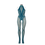 Bodystocking aus Netzspitze mit offenem Schritt für einen verführerischen Look bei kurvigen Figuren – LIN – Bild 6