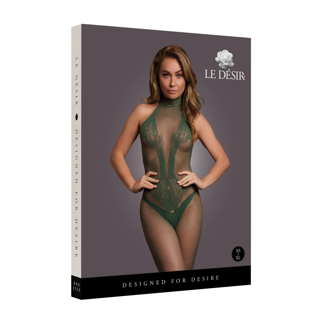 Bodystocking aus Netzspitze mit offenem Schritt für einen verführerischen Look bei kurvigen Figuren – LIN – Bild 25