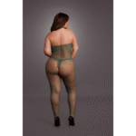 Bodystocking aus Netzspitze mit offenem Schritt für einen verführerischen Look bei kurvigen Figuren – LIN – Bild 17