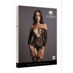 Bodystocking aus Spitze in großen Größen mit gekreuztem Ausschnitt für kurvige Silhouetten | LIN – Bild 7
