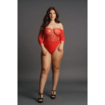 Kreuzloser Teddy mit Strasssteinen und Spitzentop für kurvige Eleganz – SexyPlus – Bild 4