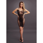 Sexy Spitzen und Netzkleid in Übergröße mit tiefem V Ausschnitt für kurvige Figuren - LIN – Bild 11