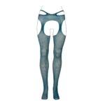 Strumpfhose mit offenem Schritt und Strapsdetails an der Taille für sinnliche Looks mit Kurven – LIN – Bild 6