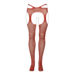 Strumpfhose mit offenem Schritt und Strapsdetails an der Taille für sinnliche Looks mit Kurven – LIN – Bild 12