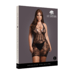 Neckholder Kleid in Korsettoptik für kurvige Ausstrahlung, sexy Dessous in XXL – OSX