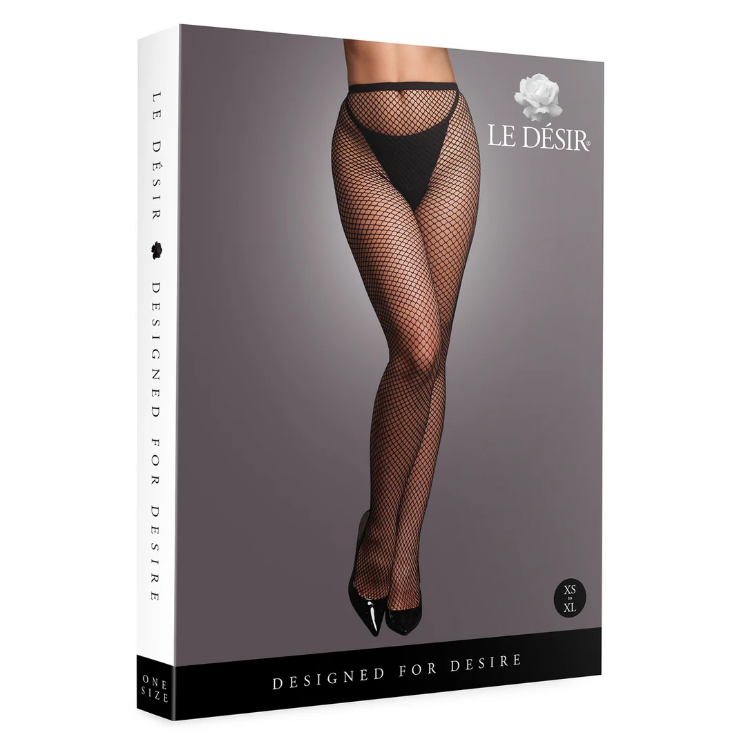 Strumpfhose mit feinem Netzmuster für einen sinnlichen Look an kurvigen Körpern – OSX – Bild 7