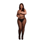 Funkelnder Cut out Slip mit goldenem Glitzer für einen sexy kurvigen Look – LIN – Bild 4