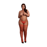 Stay Up Strümpfe mit goldenem Glitzer für glamouröse Kurven – SexyPlus – Bild 8