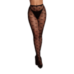 Plus Size Strumpfhose mit Herzmuster für einen verspielten Look mit Kurven – LIN – Bild 8