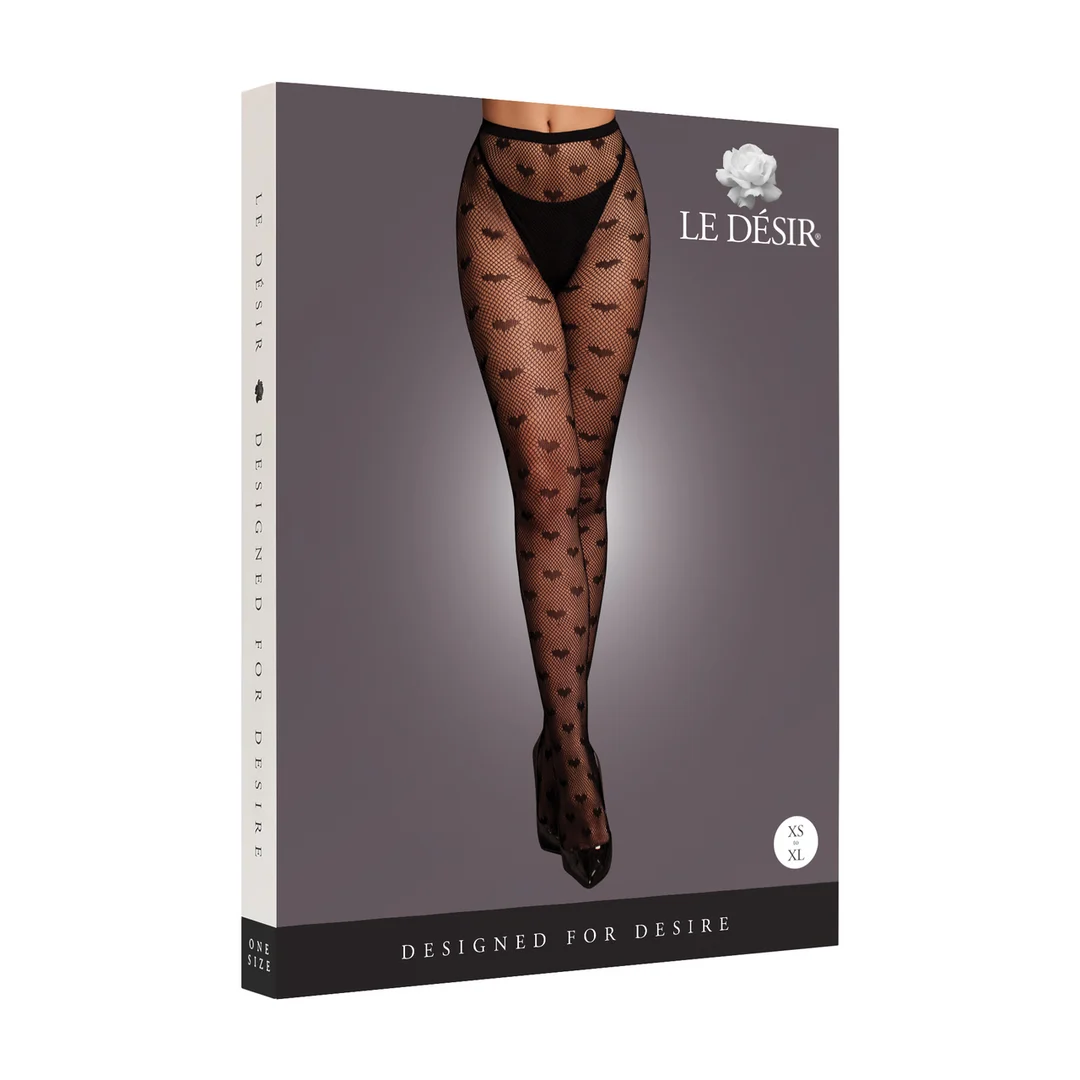 Plus Size Strumpfhose mit Herzmuster für einen verspielten Look mit Kurven – LIN – Bild 5