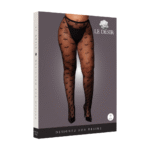 Plus Size Strumpfhose mit Herzmuster für einen verspielten Look mit Kurven – LIN