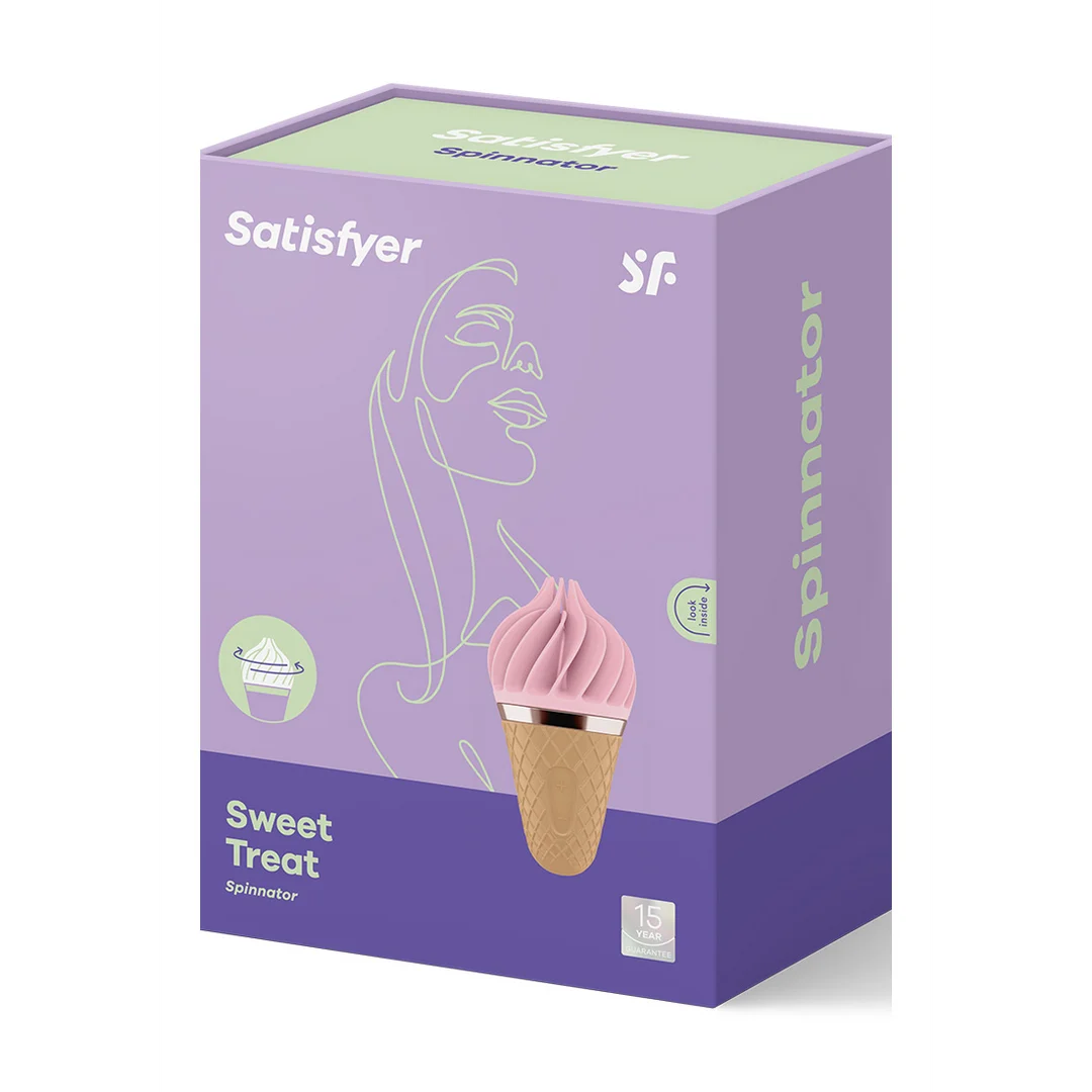 EE73-581-0719-2 Satisfyer Klitoris Vibrator mit rotierenden Rippen – Süße Versuchung – Bild 1