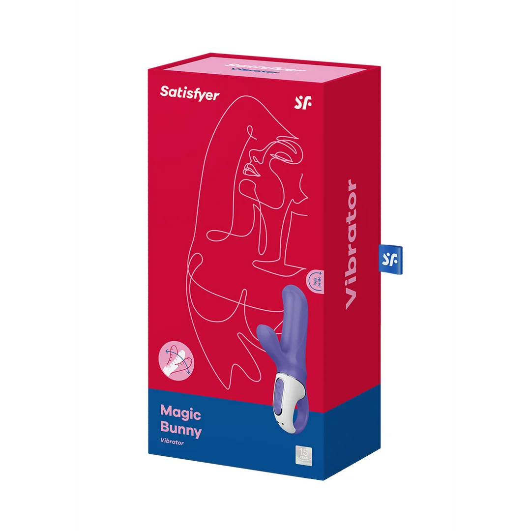 Satisfyer Rabbit Vibrator – gleichzeitige G Punkt und Klitoris Stimulation – Satisfyer, Lila – Bild 2
