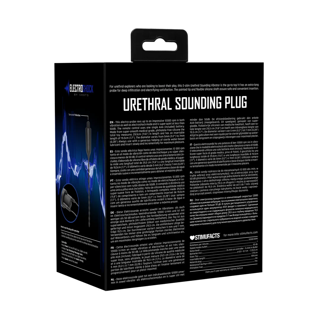 Harnröhren Toy mit Fernbedienung – E-Stimulation Vibrationsplug für Sounding – Bild 2
