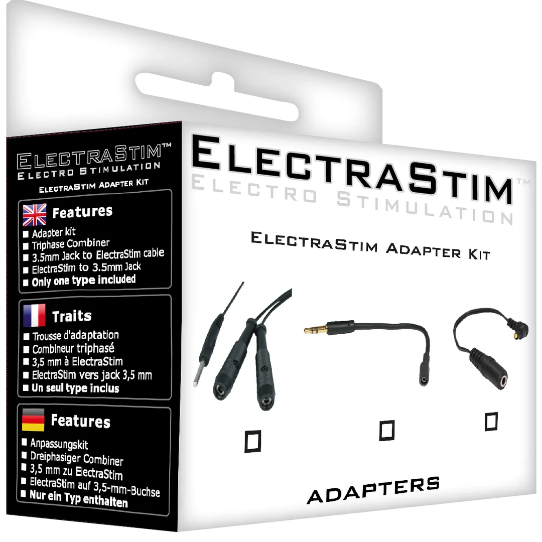 EM2208-2 ElectraStim Adapterset mit 3,5 mm Anschluss – Bild 1