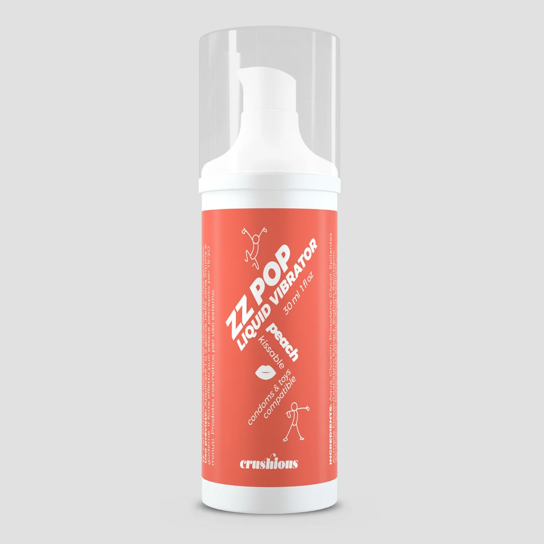 Crushious ZZ Pop Flüssiger Vibrator zum Küssen, Kirsche, 30 ml – Bild 12