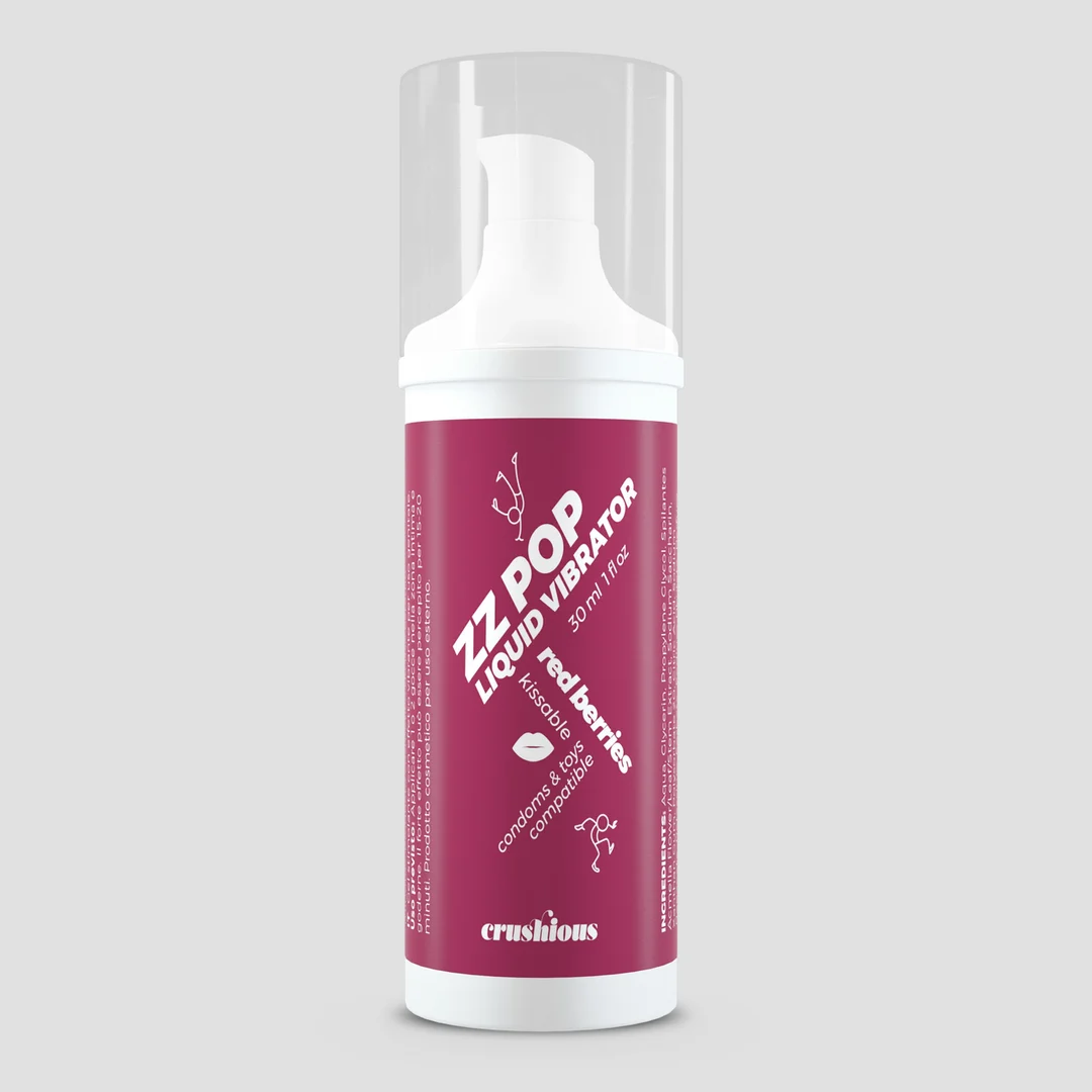 Crushious ZZ Pop Flüssiger Vibrator zum Küssen, Kirsche, 30 ml – Bild 16