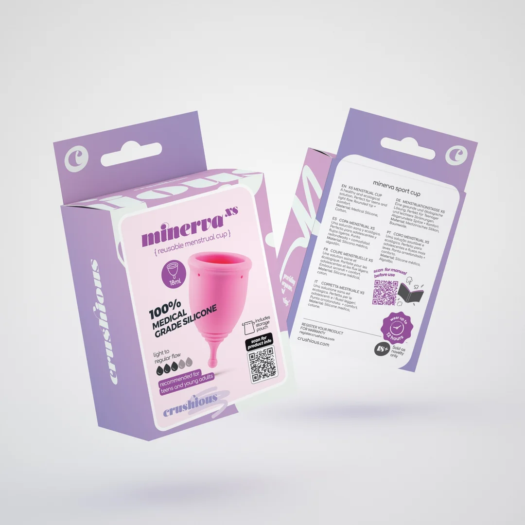 Crushious Minerva Menstruationstasse XS rosa