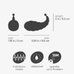Crushious Cocoon aufladbares Vibratorei mit Fernbedienung – Bild 5