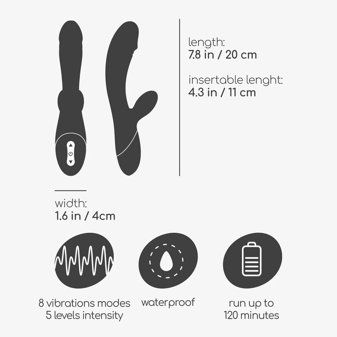 Crushious Dare Dong Rabbit Vibrator – Bild 5