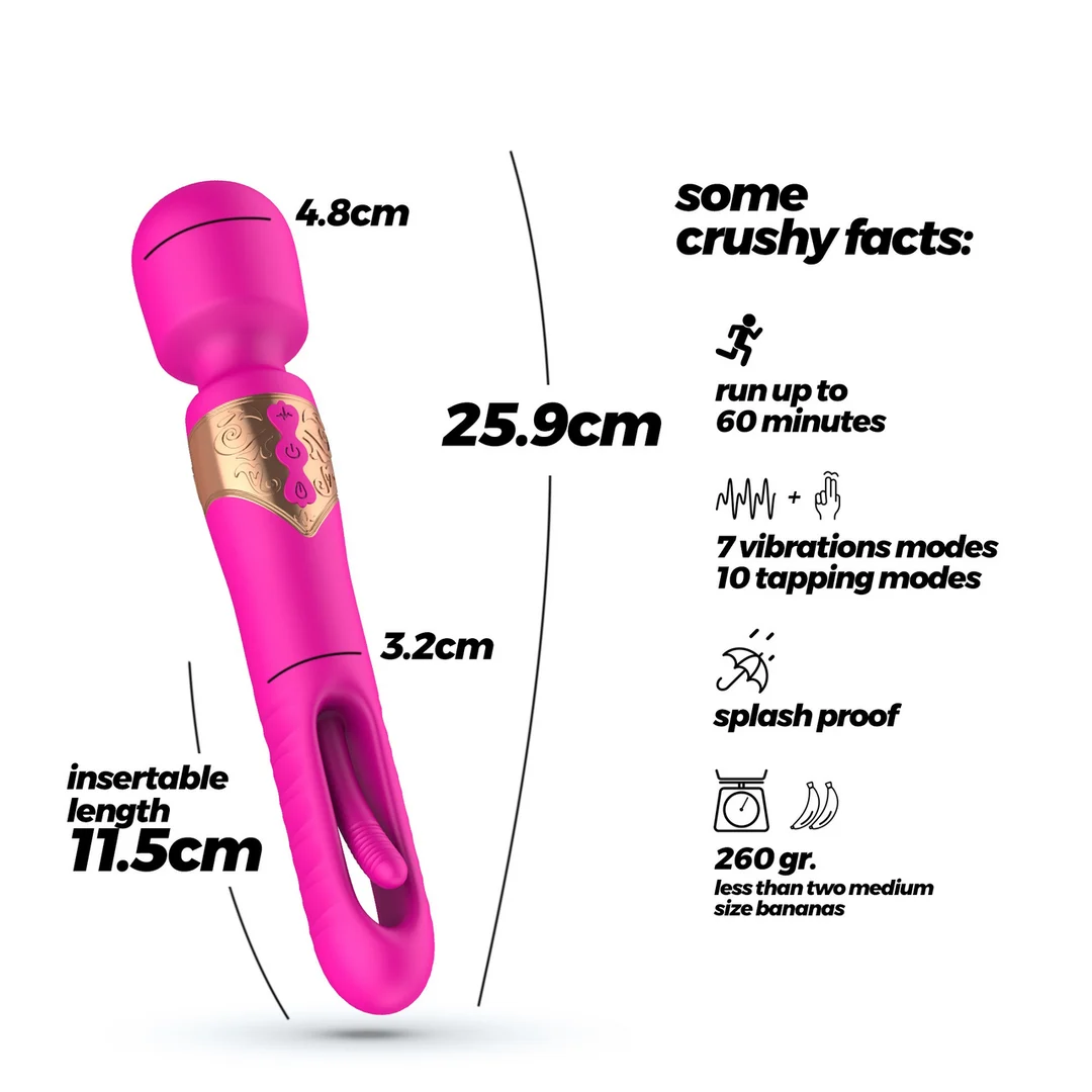 Crushious Big Ben Dual Wandmassagegerät mit Flicker – Bild 6