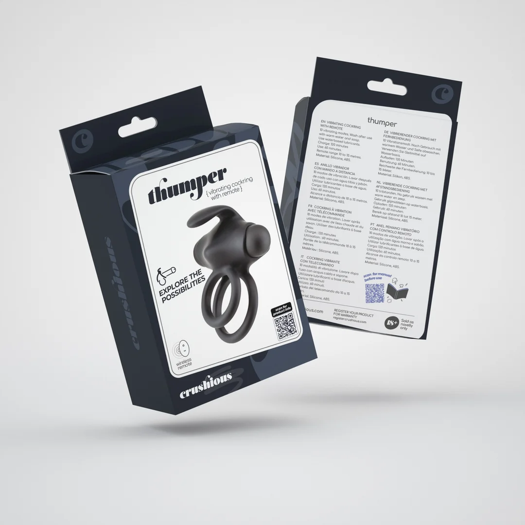 EX24297-2 Crushious Thumper vibrierender Doppelpenisring – Bild 1
