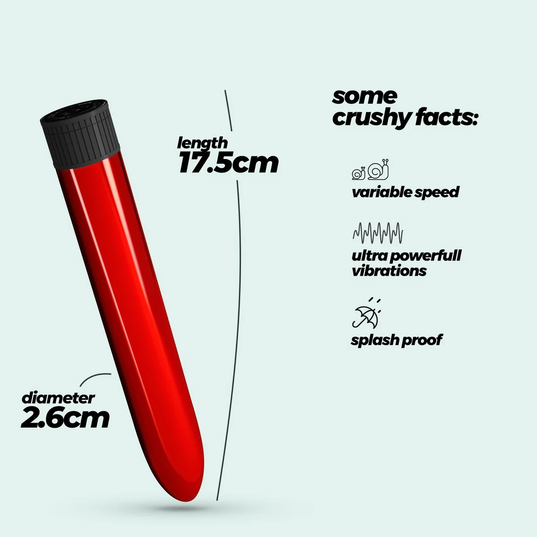 Crushious Classic Vibe Vibrator rot – Bild 4