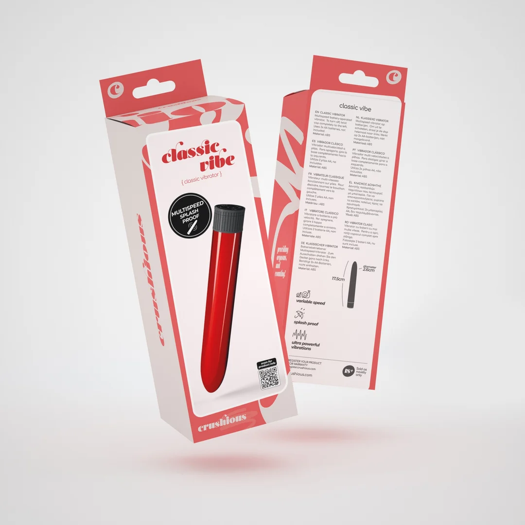 Crushious Classic Vibe Vibrator rot – Bild 1