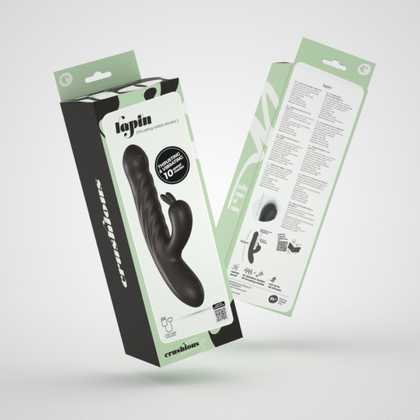 Crushious Lapin Stoßender Vibrator in Hasenform