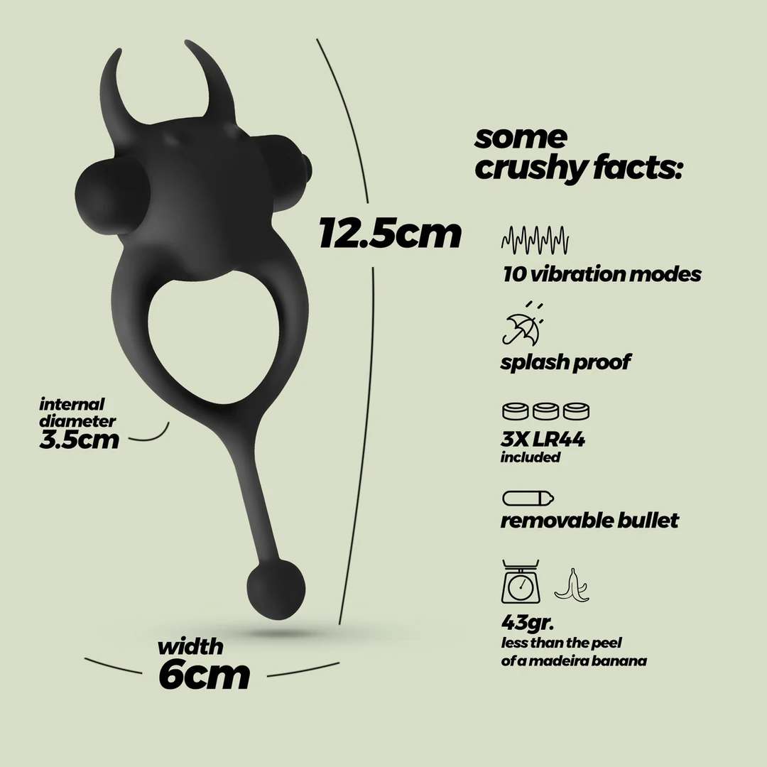 Crushious Daemon Vibrations Cockring – Bild 5