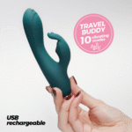 Crushious Lola Mini Kaninchenvibrator Smaragd – Bild 5