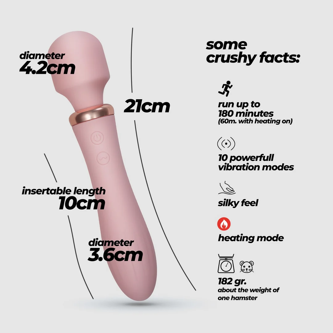 Crushious Jinx Dual Wand Massager mit Heizfunktion – Bild 5