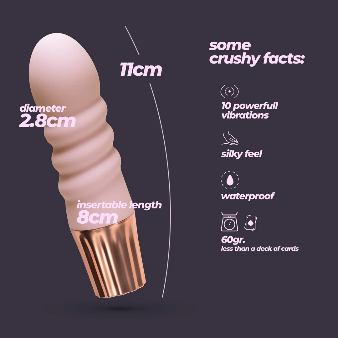 Crushious Mellow Bubbles Mini Vibrator, rosa – Bild 5