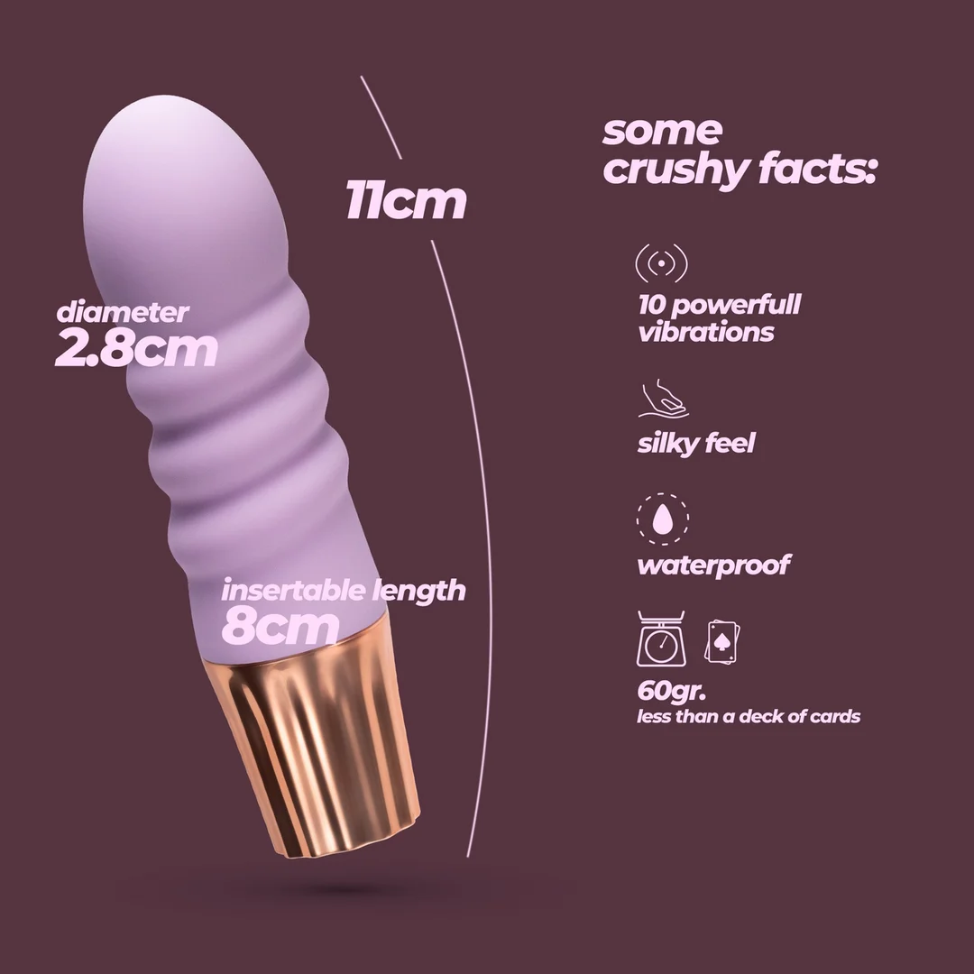 Crushious Mellow Bubbles Mini Vibrator, rosa – Bild 11