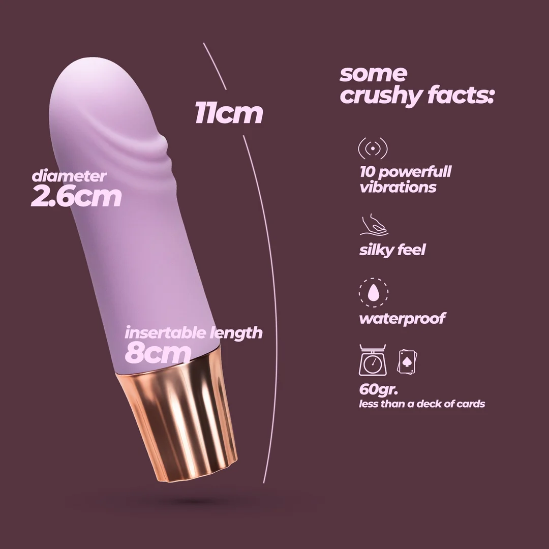 Crushious Mellow Waves Mini Vibrator Rosa – Bild 11