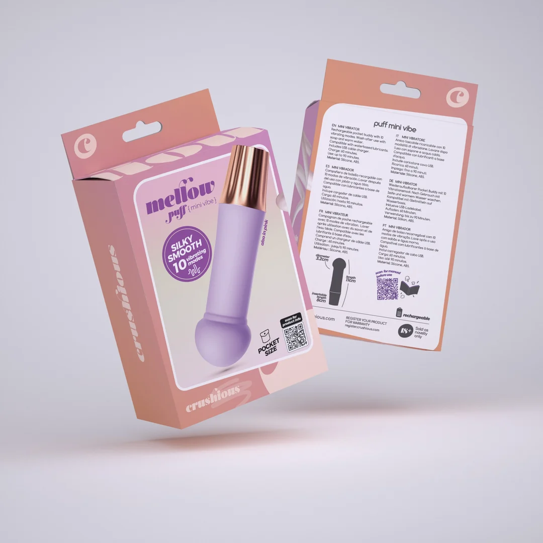 Crushious Mellow Puff Mini Wand Vibrator – Bild 7