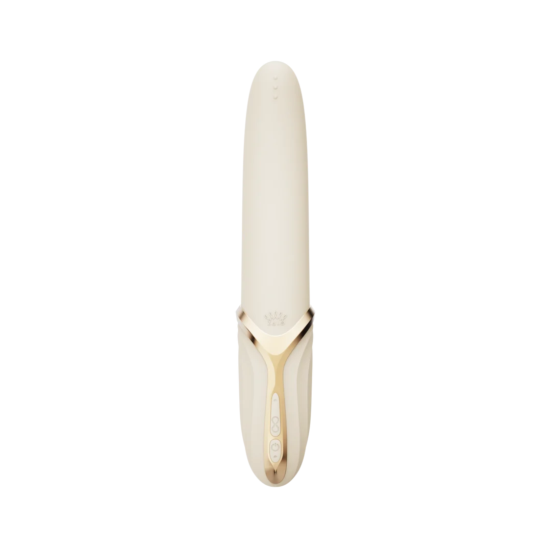 Zalo Clitoris Vibrator mit Wärmefunktion, Elfenbeinweiß – Bild 2