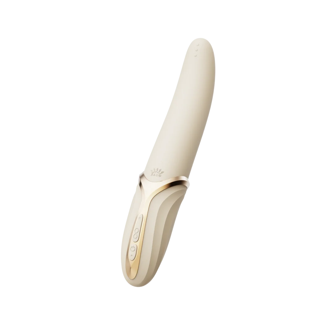 Zalo Clitoris Vibrator mit Wärmefunktion, Elfenbeinweiß – Bild 3