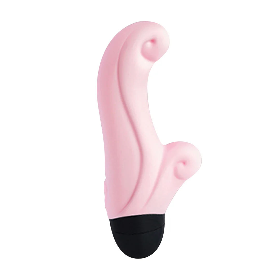 Mini Vibrator mit gebogener Spitze für G Punkt und Klitoris – Ocean Baby Rosa Fun Factory – Bild 3