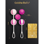 Beckenbodenkugeln – Geisha Balls 3 – Zuckerrosa – Bild 3