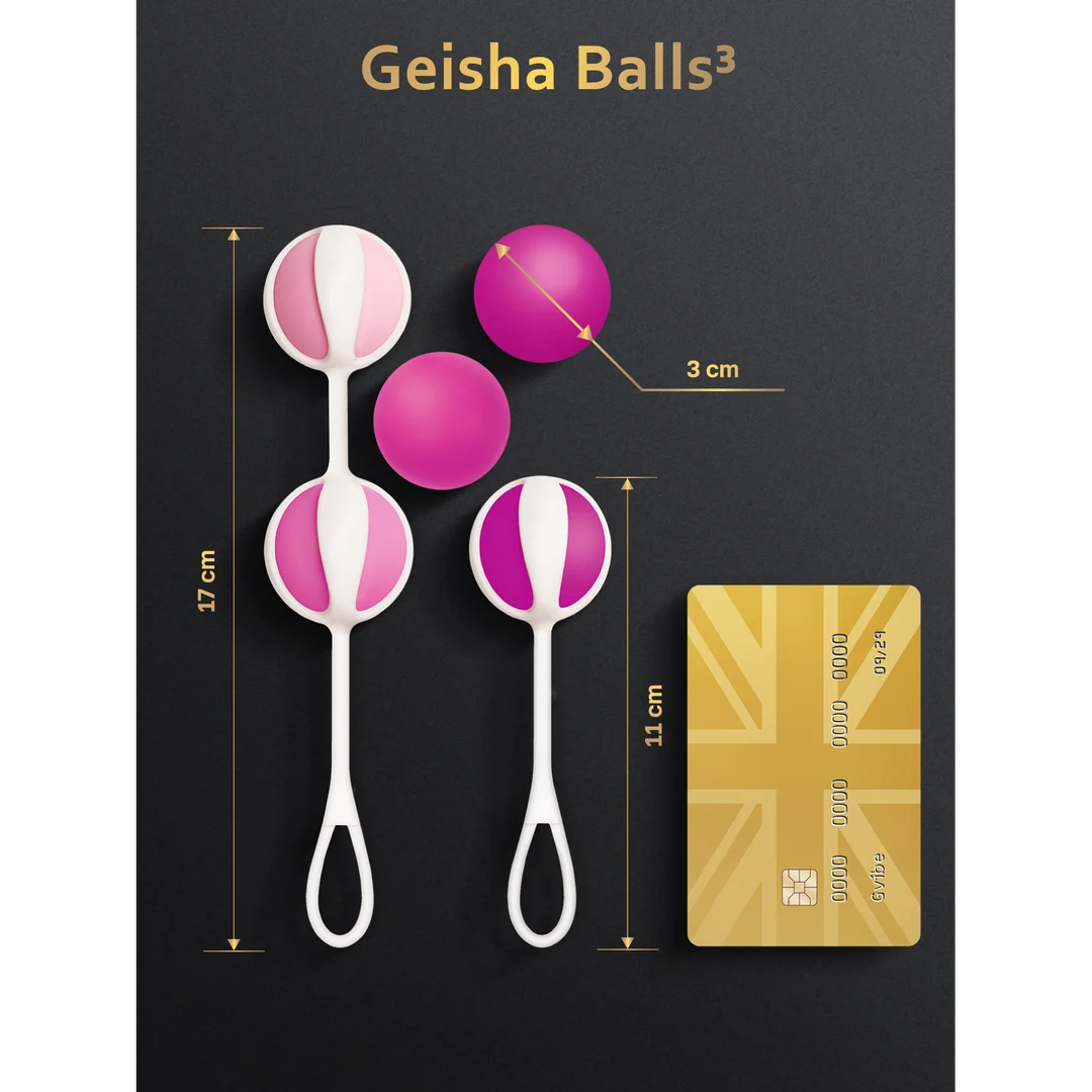 Beckenbodenkugeln – Geisha Balls 3 – Zuckerrosa – Bild 3